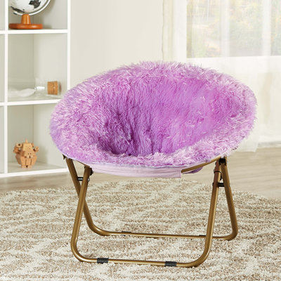 Brimmer Plush Faux Fur Kids Saucer by Isabelle & Max