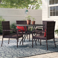 Magallon Outdoor Dining Armchairs by Darby Home Co