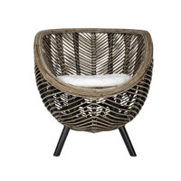 Lorinda 26.4" W Tufted Papasan Chair by Bayou Breeze