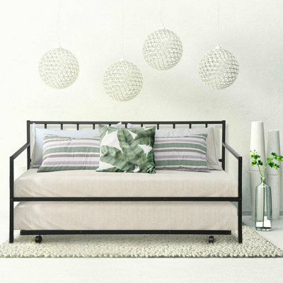 Twin Size Daybed And Trundle Frame Set Trundle Bedframe by Latitude Run