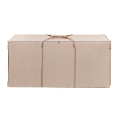 Modern Leisure Monterey Oversized Patio Cushion & Cover Storage Bag, 60"L x 24"W x 28"H, Beige by Rebrilliant