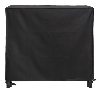 Modern Leisure Monterey 8ft Log Rack Cover, 96"L x 24"W x 42"H, Black by Rebrilliant