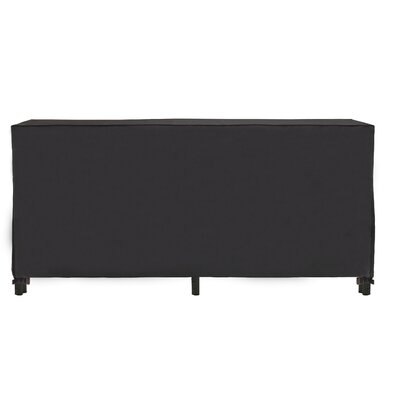 Modern Leisure Monterey 8ft Log Rack Cover, 96"L x 24"W x 42"H, Black by Rebrilliant