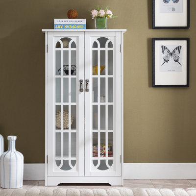 Window Pane Media Cabinet Black by Astoria Grand