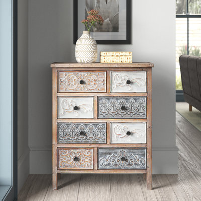 Quinlan 8 Drawer Apothecary Accent Chest by Mistana
