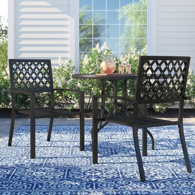 Alyah Stacking Arm Chair by Lark Manor