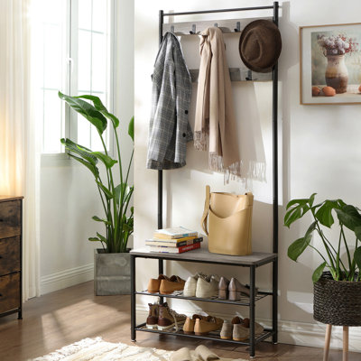 Parke Hall Tree with Shoe Storage by Williston Forge