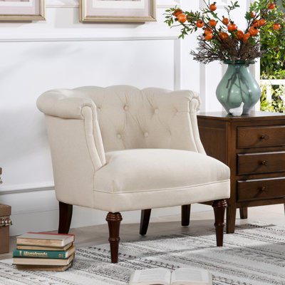 Alanna 30.5" Wide Tufted Chesterfield Chair by Kelly Clarkson Home