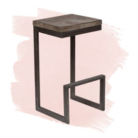 Briyit Solid Wood 29.5" Bar Stool by Winston Porter