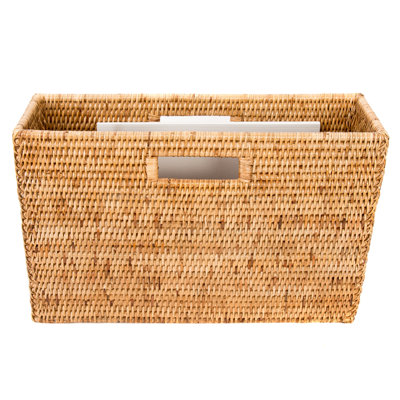 Milnor Rattan Slim Magazine Rack by Birch Lane