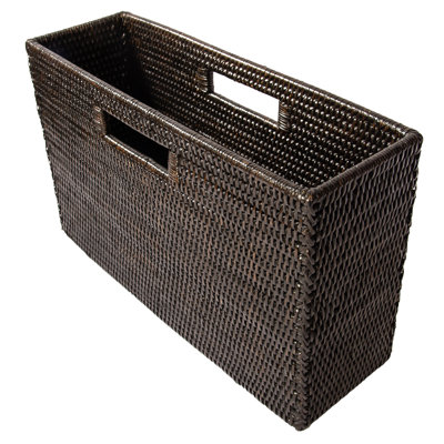 Milnor Rattan Slim Magazine Rack by Birch Lane