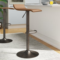 Camargo Swivel Adjustable Height Bar Stool by Wade Logan