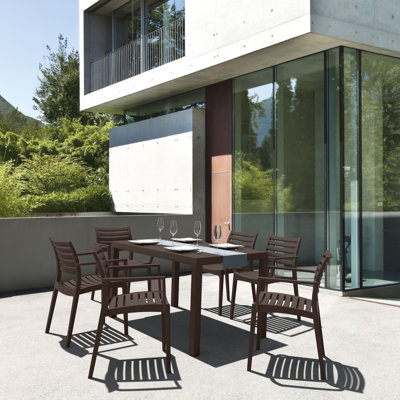Quadis 6 - Person 55" Long Dining Set by Latitude Run