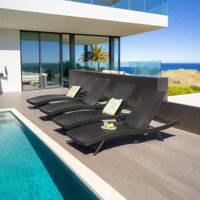 Billur 79.25" Long Reclining Chaise Lounge Set