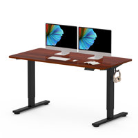 Baysenie 55"/60" Width Home Office Height Adjustable Standing Desk by Latitude Run