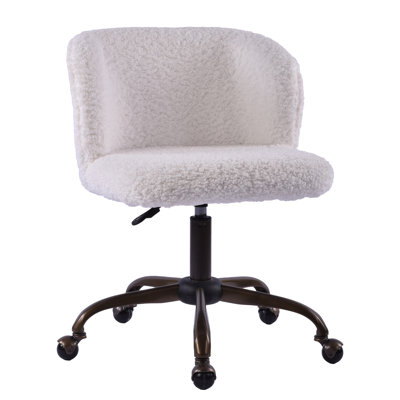 Rylee Swivel Vanity Chair with 360 Degree Rotation, Modern Makeup Seat with Adjustable Height