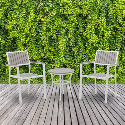 Deneene Round 2 - Person 18.9" Long Bistro Set by Orren Ellis