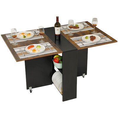 Kaviyon Solid Oak Trestle Dining Table Folding Dining