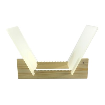 Vinyl Record Storage Album Display Holder LP Organizer Tabletop LP Stand Pine Base by Gracie Oaks