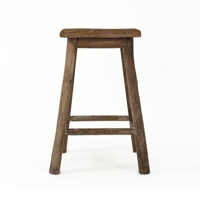 Shaunie Solid Wood Accent Stool by Millwood Pines