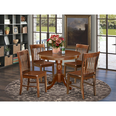 Delois 4  - Person Solid Wood Dining Set by Alcott Hill