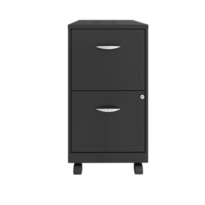 Space Solutions 2-Drawer Mobile Vertical Filing Cabinet by Inbox Zero