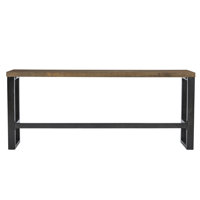 Wellman Metal Base Dining Height Pub Table by Williston Forge