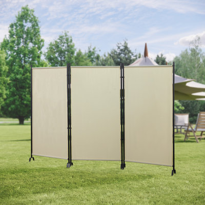 Eliana 102" W x 71" H 3 - Panel Folding Room Divider