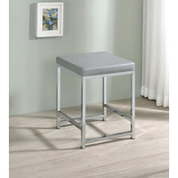 Steel Vanity Stool by Latitude Run