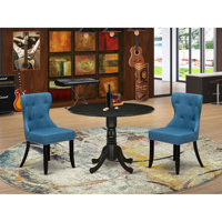 Maytham Drop Leaf Rubberwood Solid Wood Dining Set by Alcott Hill