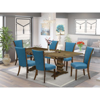 Lassale Removable Leaf Solid Wood Dining Set by Luxe by East West Furniture