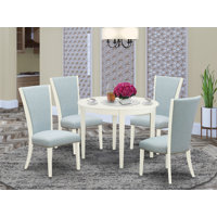 Hillhouse 4 - Person Rubberwood Solid Wood Dining Set by Red Barrel Studio