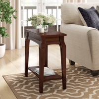 Stratus Solid + Manufactured Wood Narrow Side Table by Winston Porter