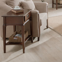 Status Solid + Manufactured Wood End Table in Heartwood Cherry by Red Barrel Studio