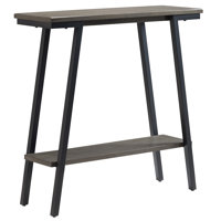 Brisher Empiria Mixed Metal and Solid + Manufactured Wood Hall Console by 17 Stories