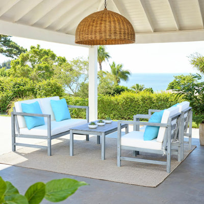 Nidhi Eucalyptus 4 Person Seating Group