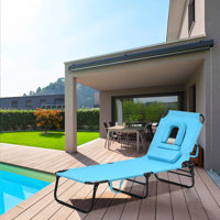 Blakehurst 76" Long Reclining Single Chaise by Arlmont & Co.