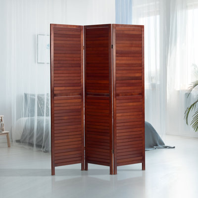 Allenbie 5.2 Ft. Tall Louvered Room Divider by Langley Street