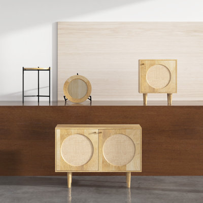 Peltz 39.5" Wide Mango Solid Wood Sideboard by George Oliver