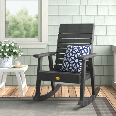 Midwest Rocking Plastic Chair by Beachcrest Home