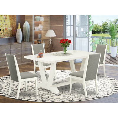 4 - Person Acacia Solid Wood Dining Set by Red Barrel Studio