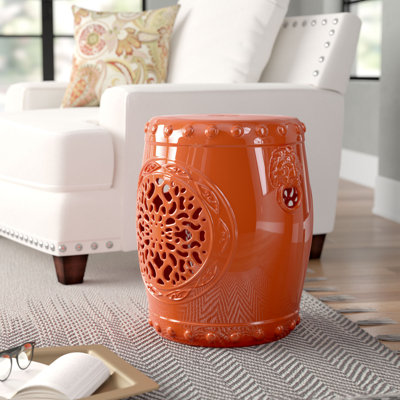Emberlyn Ceramic Garden Stool by Bungalow Rose