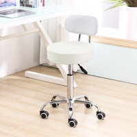 Lab Stool with Casters by Inbox Zero