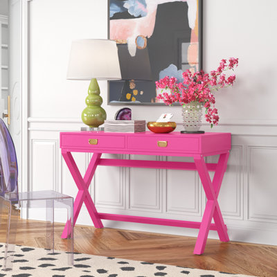 Halstad Modern 44 Long Desk with Drawer Storage by Beachcrest Home