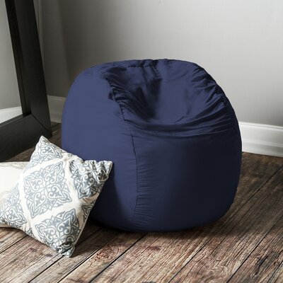 Saxx 3 Foot Round Bean Bag w/ Removable Cover by Ebern Designs