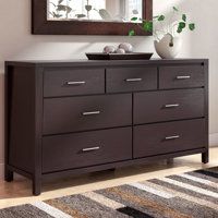 Aleidy Espresso 7 Double Dresser by Lark Manor
