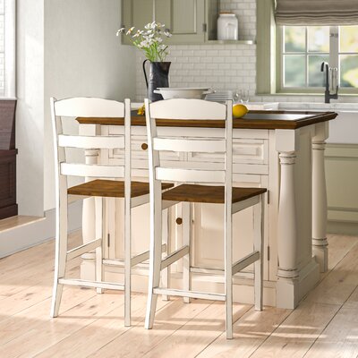 Larchwood Traditional Kitchen Island Set by August Grove