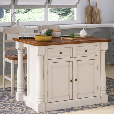 Larchwood Traditional Kitchen Island Set by August Grove