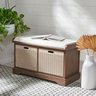 Haugen Drawers Storage Bench by Breakwater Bay