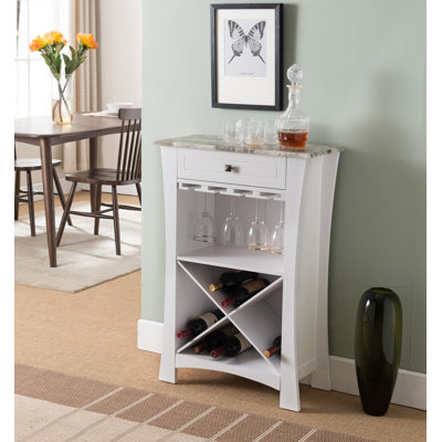 Armoire à vin avec porte-verres et tiroir Kincer